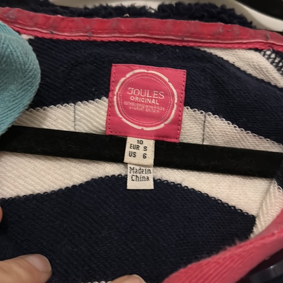 Women’s Joules Sweatshirt - Size Small, Navy & White Stripe - Picture 2 of 6